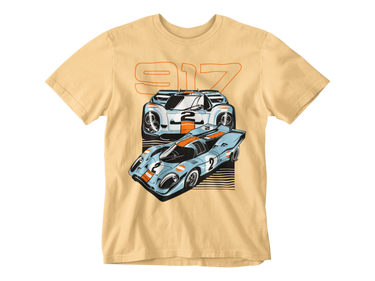camiseta porsche 917 gulf lemans
